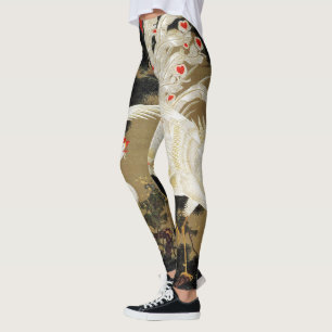 FLYING KÄRLEK PHOENIX,Feathers,Hearts Alla hjärtan Leggings