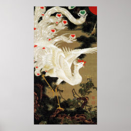 FLYING KÄRLEK PHOENIX,Feathers,Hearts Alla hjärtan Poster