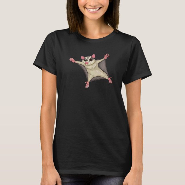 Flying Kite Squirrel  Squirrels Animal  Graphic T Shirt (Framsida)