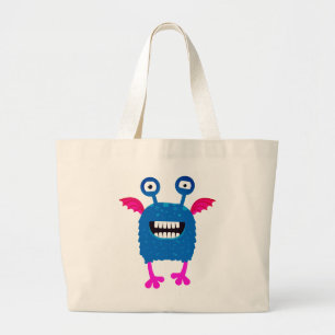 FLYING LYCKLIG MONSTER CUSTOM NAME Toart Bag Jumbo Tygkasse