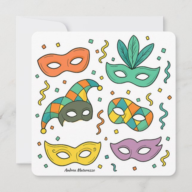 Flying Masks Kort (Framsida)