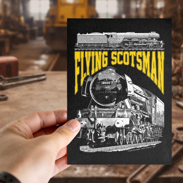 Flying Scotsman 1923 LNER Train. Steam Locomotive. Vykort (Flying Scotsman 1923 LNER Train. Steam Locomotive. Postcard)
