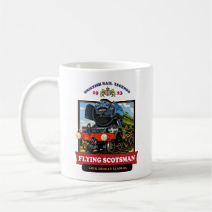 Flying Scotsman 4472 Ånglok Retroaffisch Kaffemugg