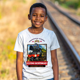 Flying Scotsman 4472 Ånglok Retroaffisch T Shirt