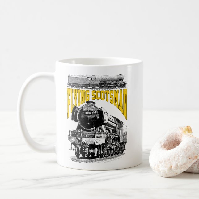 Flying Scotsman ånglok. 1923 LNER tåg Kaffemugg (Med munk)