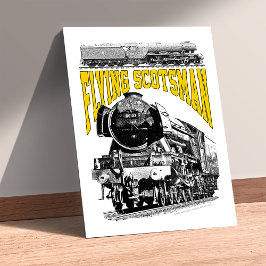 Flying Scotsman ånglok. 1923 LNER tåg Poster