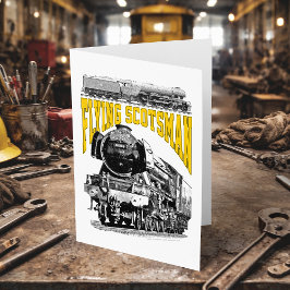 Flying Scotsman ånglok. 1923 LNER tåg Tack Kort