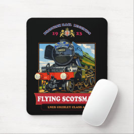 Flying Scotsman Ånglok Vintage Affisch Musmatta