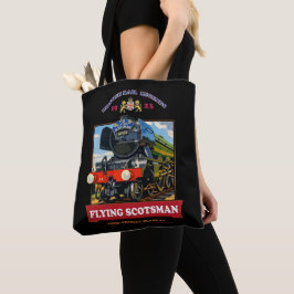 Flying Scotsman Ånglok Vintage Affisch Tygkasse