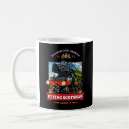 Flying Scotsman ånglokomotiv vintage affisch Kaffemugg