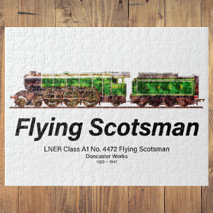 Flying Scotsman ångtåg engelskt lok Pussel
