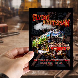 Flying Scotsman Ångtåg engelskt lok Vykort