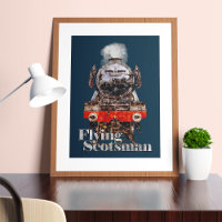 Flying Scotsman – Illustration av ånglok