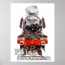 Flying Scotsman – Illustration av ånglok