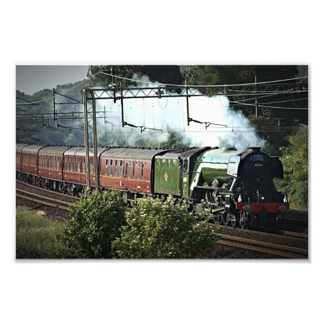 Flying Scotsman på huvudlinjen (5539) Fototryck (Framsidan)