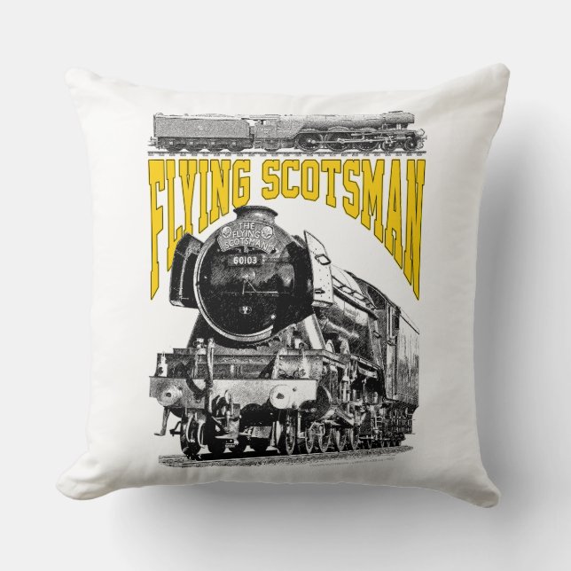 Flying Scotsman Steam Locomotive. 1923 LNER Train Kudde (Framsida)