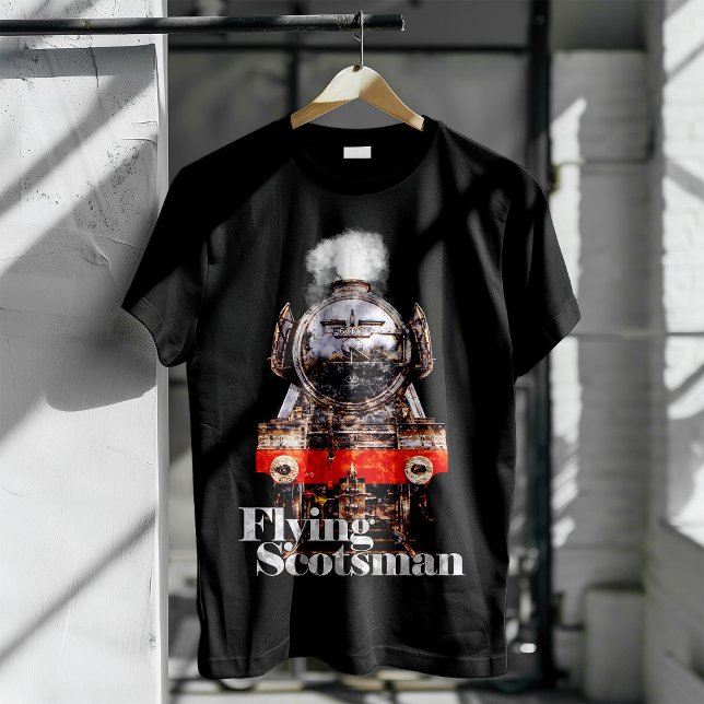 Flying Scotsman – Steam Locomotive Illustration T Shirt (Skapare uppladdad)