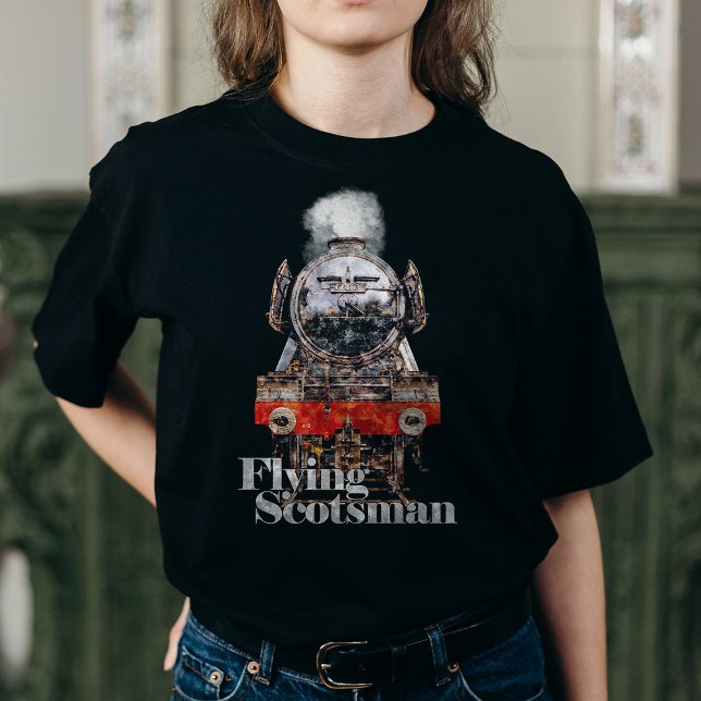 Flying Scotsman – Steam Locomotive Illustration T Shirt (Skapare uppladdad)