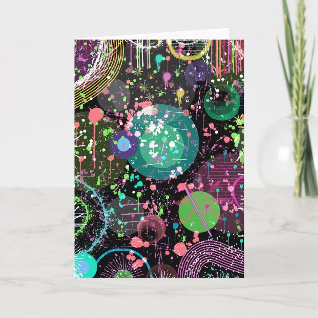 Flying Through Space: A Maximalist Abstract  Kort (Framsida)