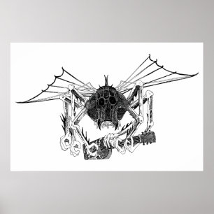 FLYING WETA MED GUITAR POSTER
