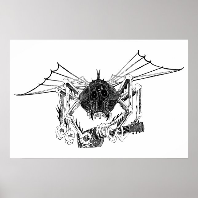 FLYING WETA MED GUITAR POSTER (Framsidan)