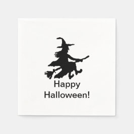 Flying Witch - Glad Halloween - Pappersservett