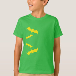 Flying Yellow Halloween Bats T Shirt