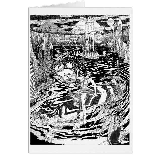 Flykt Hälsningskort (Framsidan)