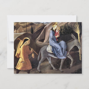 Flykt till Egypten av Fra Angelico Vykort