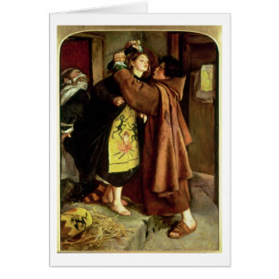 Flykten av en kättare, 1559, 1857 (olja på kanfa hälsningskort