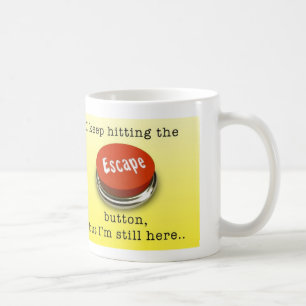 Flykten knäppas muggen kaffemugg