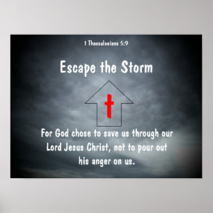 Flykten stormGUDEN valde Jesus Poster