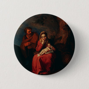 Flykten till Egypten av Abraham Bloemaert Knapp