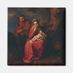 Flykten till Egypten av Abraham Bloemaert Magnet