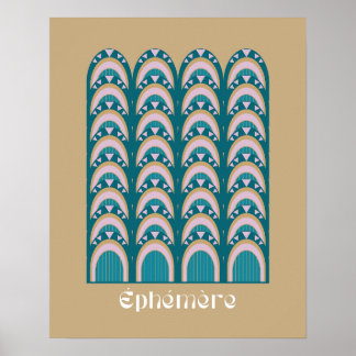 flyktig Art Deco-stil Poster