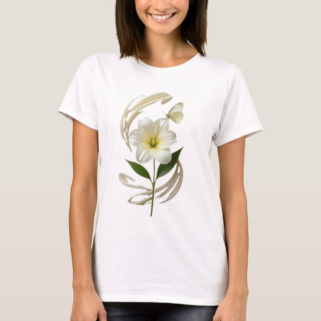 Flyktig Grace Blomma och Drift Skör Balans N T Shirt (Framsida)
