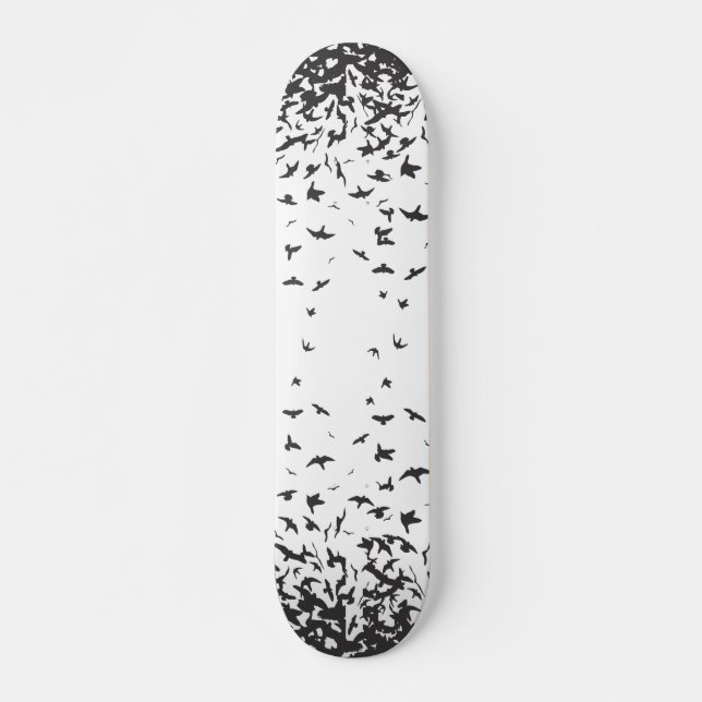 Flyktigt flockdäck skateboard bräda 19,5 cm (Framsida)