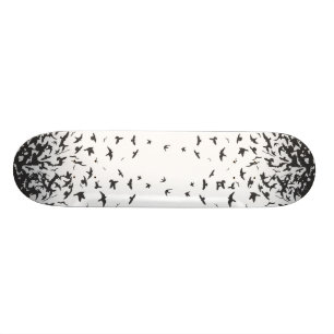 Flyktigt flockdäck skateboard bräda 19,5 cm
