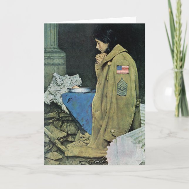 Flyktingarnas Thanksgiving Helgkort (Framsida)