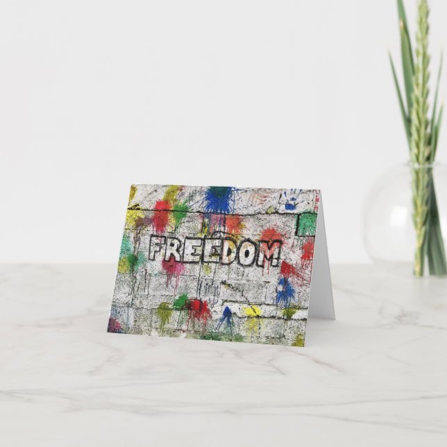 Flyktingars Frihetsbild. Tack Kort (Framsida)