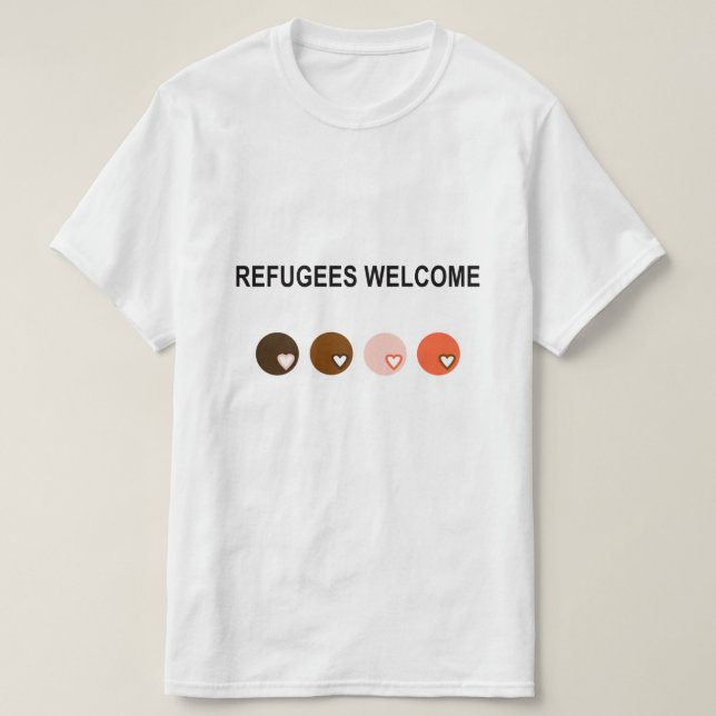 Flyktingvälkomnande Tee (Design framsida)