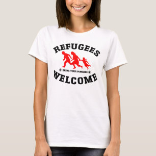 Flyktingvälkomnandet kommer med dina familjer t-shirt