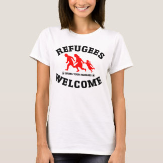Flyktingvälkomnandet kommer med dina familjer t-shirt