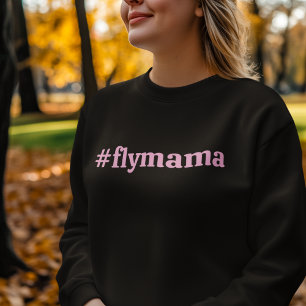#FlyMama Typografi Enkel, Modern, Mamma Födelsedag T Shirt