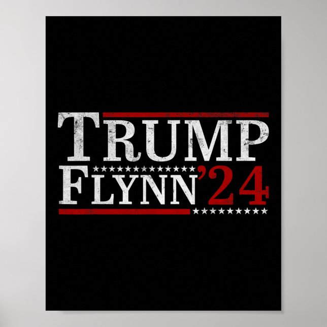 Flynn 2024 Vice President Ta American Back Manar W Poster (Framsidan)