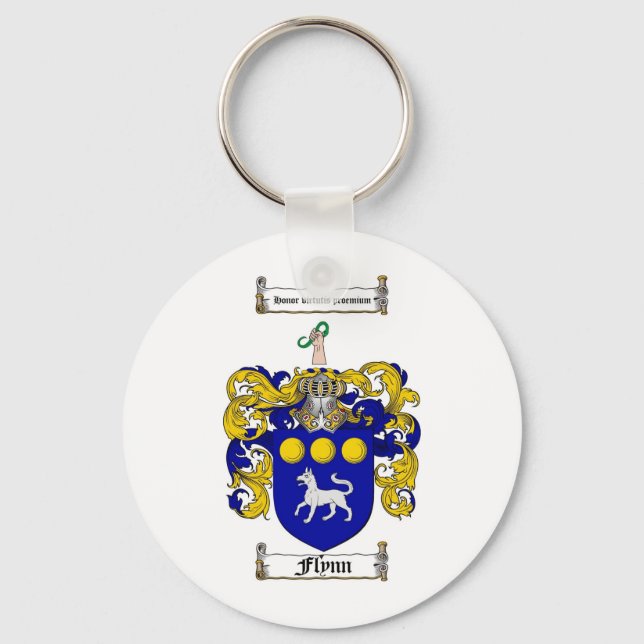 FLYNN FAMILY CREST - FLYNN JACKAR AV ARM NYCKELRING (Framsida)