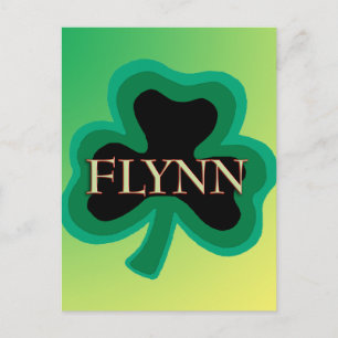 Flynn Family Namn Vykort