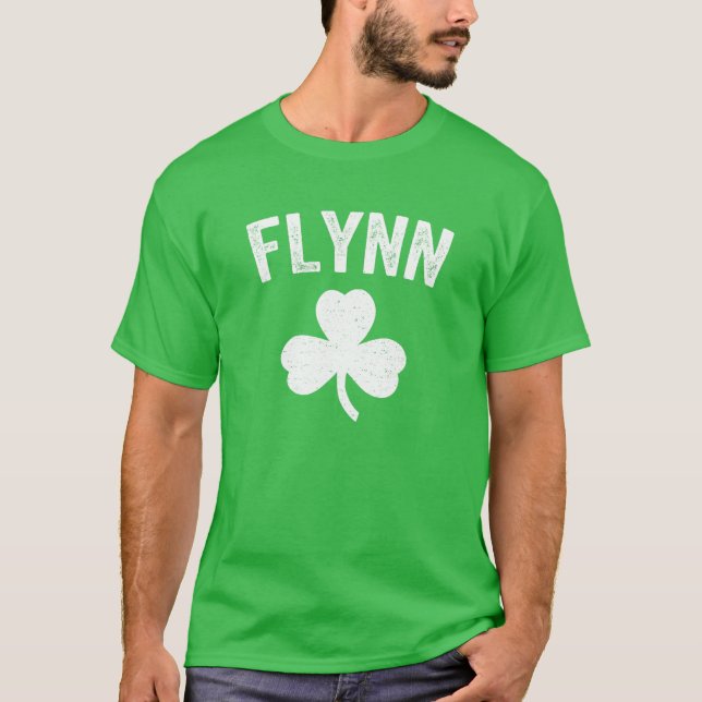 Flynn Irish Family Reunion Namn St. Patrick's Day T Shirt (Framsida)