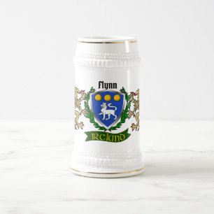 Flynn/O'Flynn Irish Shield Beer Stein Sejdel