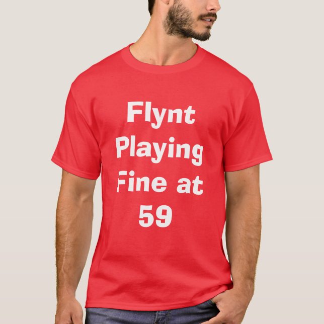 Flynt som fint leker på 59 t-shirt (Framsida)